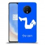 אימון ספורט - אישה כיסוי מגן קשיח בעיצוב אישי עם השם שלך ל OnePlus 7T יחידה אחת סקרין מובייל
