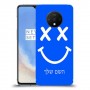 סמיילי כיסוי מגן קשיח בעיצוב אישי עם השם שלך ל OnePlus 7T יחידה אחת סקרין מובייל