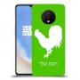 תרנגול כיסוי מגן קשיח בעיצוב אישי עם השם שלך ל OnePlus 7T יחידה אחת סקרין מובייל