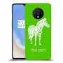 זברה כיסוי מגן קשיח בעיצוב אישי עם השם שלך ל OnePlus 7T יחידה אחת סקרין מובייל