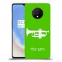 חצוצרה כיסוי מגן קשיח בעיצוב אישי עם השם שלך ל OnePlus 7T יחידה אחת סקרין מובייל