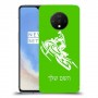 אופנוע שלג כיסוי מגן קשיח בעיצוב אישי עם השם שלך ל OnePlus 7T יחידה אחת סקרין מובייל