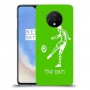 שחקן כדורגל כיסוי מגן קשיח בעיצוב אישי עם השם שלך ל OnePlus 7T יחידה אחת סקרין מובייל