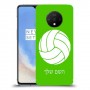 כדורעף - כדור כיסוי מגן קשיח בעיצוב אישי עם השם שלך ל OnePlus 7T יחידה אחת סקרין מובייל