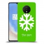 שלג כיסוי מגן קשיח בעיצוב אישי עם השם שלך ל OnePlus 7T יחידה אחת סקרין מובייל