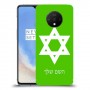 מגן דוד - ישראל כיסוי מגן קשיח בעיצוב אישי עם השם שלך ל OnePlus 7T יחידה אחת סקרין מובייל