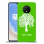 עץ כיסוי מגן קשיח בעיצוב אישי עם השם שלך ל OnePlus 7T יחידה אחת סקרין מובייל