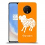 טלה כיסוי מגן קשיח בעיצוב אישי עם השם שלך ל OnePlus 7T יחידה אחת סקרין מובייל