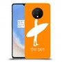 גלישה כיסוי מגן קשיח בעיצוב אישי עם השם שלך ל OnePlus 7T יחידה אחת סקרין מובייל