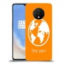 עולם כיסוי מגן קשיח בעיצוב אישי עם השם שלך ל OnePlus 7T יחידה אחת סקרין מובייל