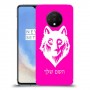 זאב כיסוי מגן קשיח בעיצוב אישי עם השם שלך ל OnePlus 7T יחידה אחת סקרין מובייל