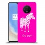 זברה כיסוי מגן קשיח בעיצוב אישי עם השם שלך ל OnePlus 7T יחידה אחת סקרין מובייל
