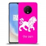 אריה כיסוי מגן קשיח בעיצוב אישי עם השם שלך ל OnePlus 7T יחידה אחת סקרין מובייל