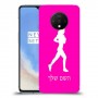 ג'וגלין - אישה כיסוי מגן קשיח בעיצוב אישי עם השם שלך ל OnePlus 7T יחידה אחת סקרין מובייל