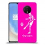 שחקן כדורגל כיסוי מגן קשיח בעיצוב אישי עם השם שלך ל OnePlus 7T יחידה אחת סקרין מובייל