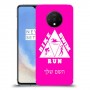 טריאתלון כיסוי מגן קשיח בעיצוב אישי עם השם שלך ל OnePlus 7T יחידה אחת סקרין מובייל
