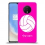 כדורעף - כדור כיסוי מגן קשיח בעיצוב אישי עם השם שלך ל OnePlus 7T יחידה אחת סקרין מובייל