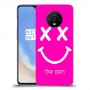 סמיילי כיסוי מגן קשיח בעיצוב אישי עם השם שלך ל OnePlus 7T יחידה אחת סקרין מובייל