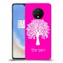 עץ כיסוי מגן קשיח בעיצוב אישי עם השם שלך ל OnePlus 7T יחידה אחת סקרין מובייל