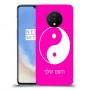 סמל יינג יאנג - סין כיסוי מגן קשיח בעיצוב אישי עם השם שלך ל OnePlus 7T יחידה אחת סקרין מובייל
