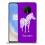 זברה כיסוי מגן קשיח בעיצוב אישי עם השם שלך ל OnePlus 7T יחידה אחת סקרין מובייל