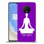 יוגה כיסוי מגן קשיח בעיצוב אישי עם השם שלך ל OnePlus 7T יחידה אחת סקרין מובייל