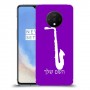סקספון כיסוי מגן קשיח בעיצוב אישי עם השם שלך ל OnePlus 7T יחידה אחת סקרין מובייל