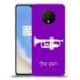 חצוצרה כיסוי מגן קשיח בעיצוב אישי עם השם שלך ל OnePlus 7T יחידה אחת סקרין מובייל