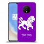 אריה כיסוי מגן קשיח בעיצוב אישי עם השם שלך ל OnePlus 7T יחידה אחת סקרין מובייל
