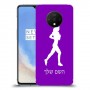 ג'וגלין - אישה כיסוי מגן קשיח בעיצוב אישי עם השם שלך ל OnePlus 7T יחידה אחת סקרין מובייל