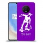 ילד סקייטבורד כיסוי מגן קשיח בעיצוב אישי עם השם שלך ל OnePlus 7T יחידה אחת סקרין מובייל