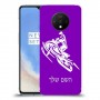 אופנוע שלג כיסוי מגן קשיח בעיצוב אישי עם השם שלך ל OnePlus 7T יחידה אחת סקרין מובייל