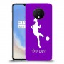 כדורגל - אישה כיסוי מגן קשיח בעיצוב אישי עם השם שלך ל OnePlus 7T יחידה אחת סקרין מובייל
