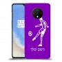 שחקן כדורגל כיסוי מגן קשיח בעיצוב אישי עם השם שלך ל OnePlus 7T יחידה אחת סקרין מובייל