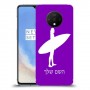 גלישה כיסוי מגן קשיח בעיצוב אישי עם השם שלך ל OnePlus 7T יחידה אחת סקרין מובייל