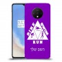 טריאתלון כיסוי מגן קשיח בעיצוב אישי עם השם שלך ל OnePlus 7T יחידה אחת סקרין מובייל