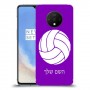 כדורעף - כדור כיסוי מגן קשיח בעיצוב אישי עם השם שלך ל OnePlus 7T יחידה אחת סקרין מובייל