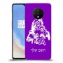סנטה קלאוס כיסוי מגן קשיח בעיצוב אישי עם השם שלך ל OnePlus 7T יחידה אחת סקרין מובייל
