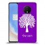 עץ כיסוי מגן קשיח בעיצוב אישי עם השם שלך ל OnePlus 7T יחידה אחת סקרין מובייל