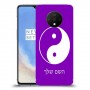 סמל יינג יאנג - סין כיסוי מגן קשיח בעיצוב אישי עם השם שלך ל OnePlus 7T יחידה אחת סקרין מובייל