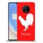 תרנגול כיסוי מגן קשיח בעיצוב אישי עם השם שלך ל OnePlus 7T יחידה אחת סקרין מובייל