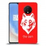 זאב כיסוי מגן קשיח בעיצוב אישי עם השם שלך ל OnePlus 7T יחידה אחת סקרין מובייל