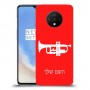 חצוצרה כיסוי מגן קשיח בעיצוב אישי עם השם שלך ל OnePlus 7T יחידה אחת סקרין מובייל