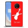 כינור כיסוי מגן קשיח בעיצוב אישי עם השם שלך ל OnePlus 7T יחידה אחת סקרין מובייל
