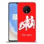 תאומים כיסוי מגן קשיח בעיצוב אישי עם השם שלך ל OnePlus 7T יחידה אחת סקרין מובייל