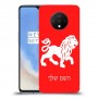 אריה כיסוי מגן קשיח בעיצוב אישי עם השם שלך ל OnePlus 7T יחידה אחת סקרין מובייל