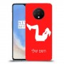 אימון ספורט - אישה כיסוי מגן קשיח בעיצוב אישי עם השם שלך ל OnePlus 7T יחידה אחת סקרין מובייל