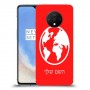 עולם כיסוי מגן קשיח בעיצוב אישי עם השם שלך ל OnePlus 7T יחידה אחת סקרין מובייל