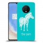 זברה כיסוי מגן קשיח בעיצוב אישי עם השם שלך ל OnePlus 7T יחידה אחת סקרין מובייל