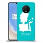אישה אהבה כיסוי מגן קשיח בעיצוב אישי עם השם שלך ל OnePlus 7T יחידה אחת סקרין מובייל